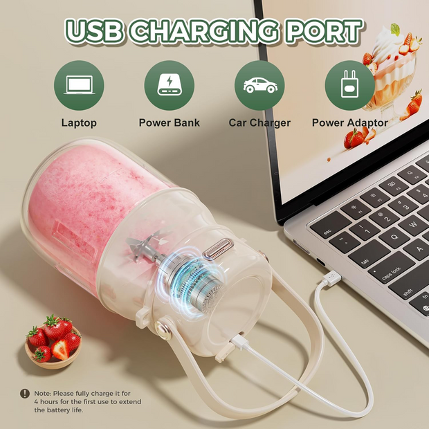 Portable USB rechargeable blender
