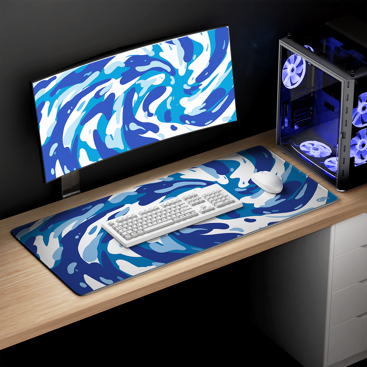 Aqua Swirl Mousepad